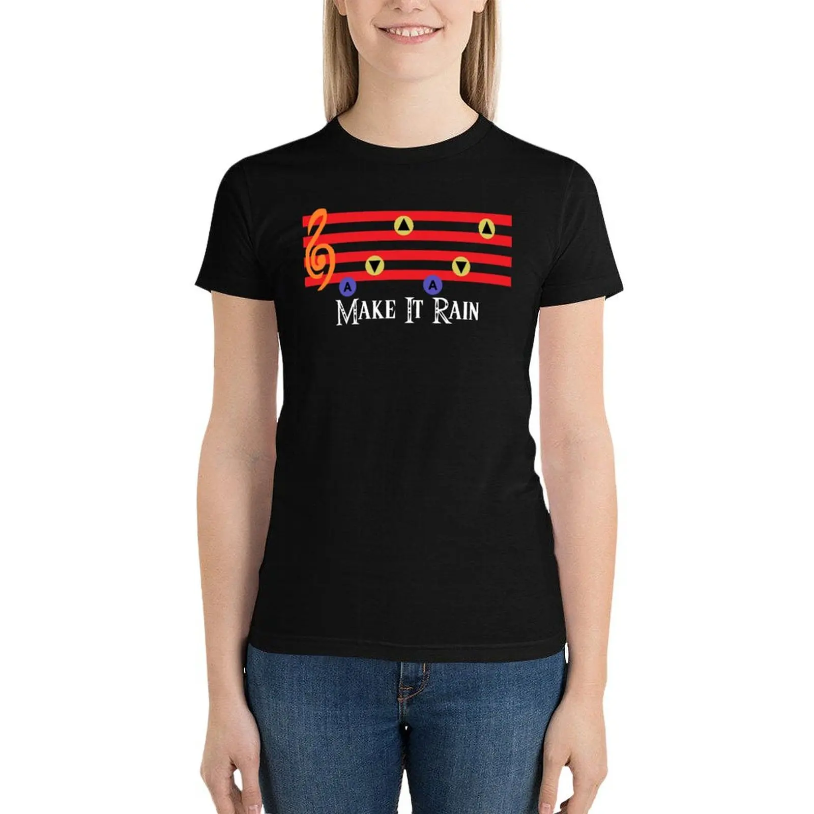 Make It Rain T-Shirt Female clothing shirts graphic tees Women clothes