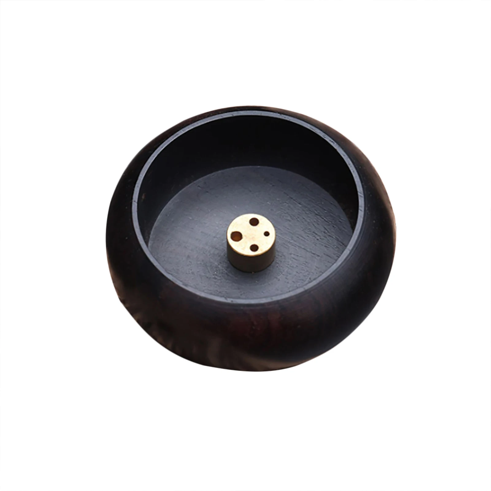 실용적인 라운드 버너 애쉬 캐처 우드 아로마 홈 오각형 부처, 내구성 향 콘 플레이트, 음양 화로 스틱 거치대 