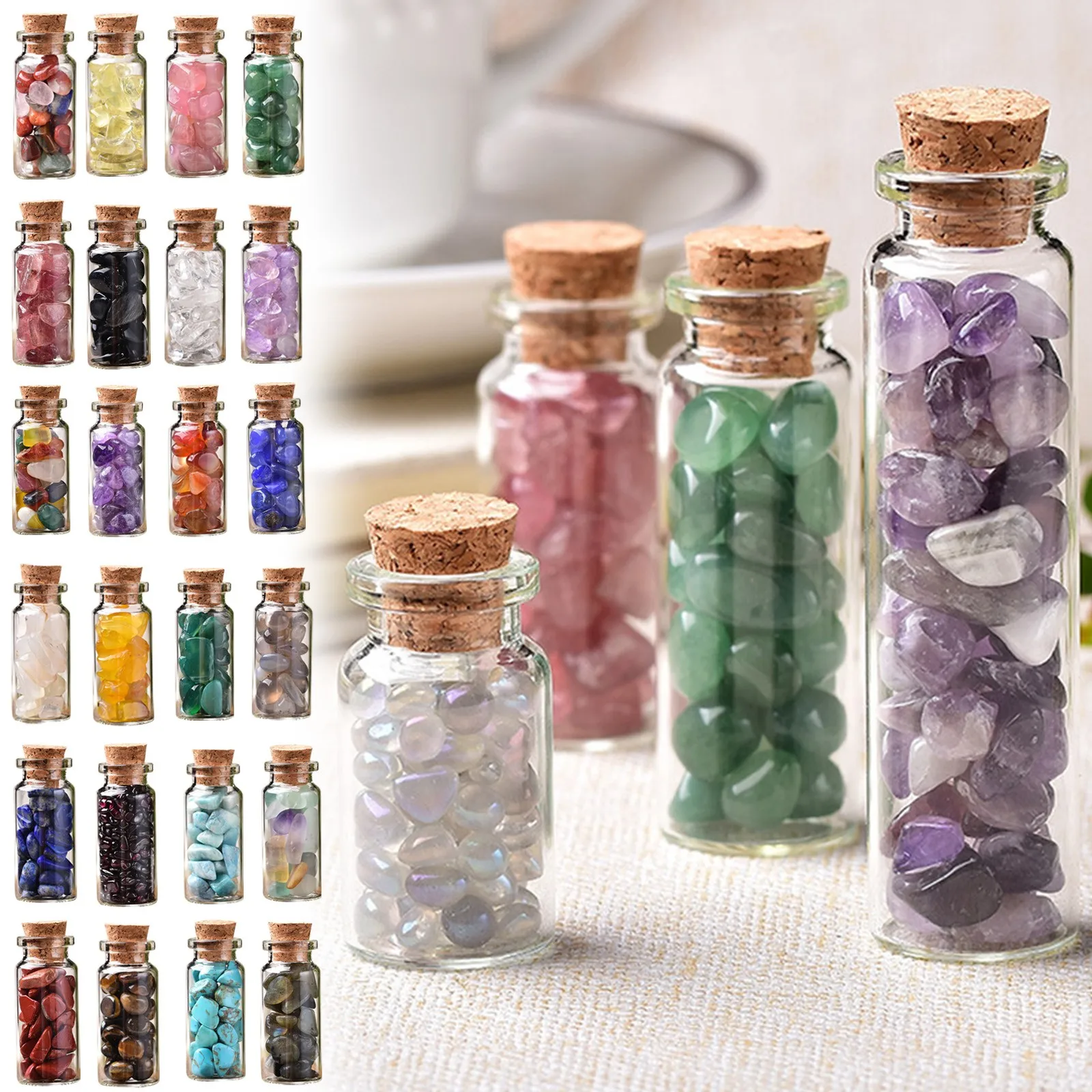 Natural Tibet Himalayan High Altitud Amethyst Quartz Crystal Cluster Wishing Bottle Lamp Spiritual Reiki Healing Home Decoration