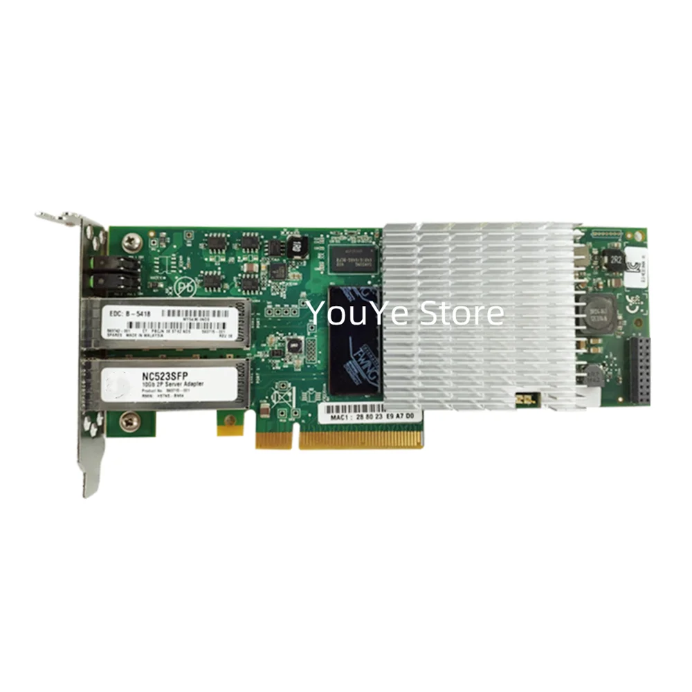HP Server Zubehör HP NC523SFP Dual Port 10GbE 593717-B21 593742-001 593715-001 PCIe LAN Card