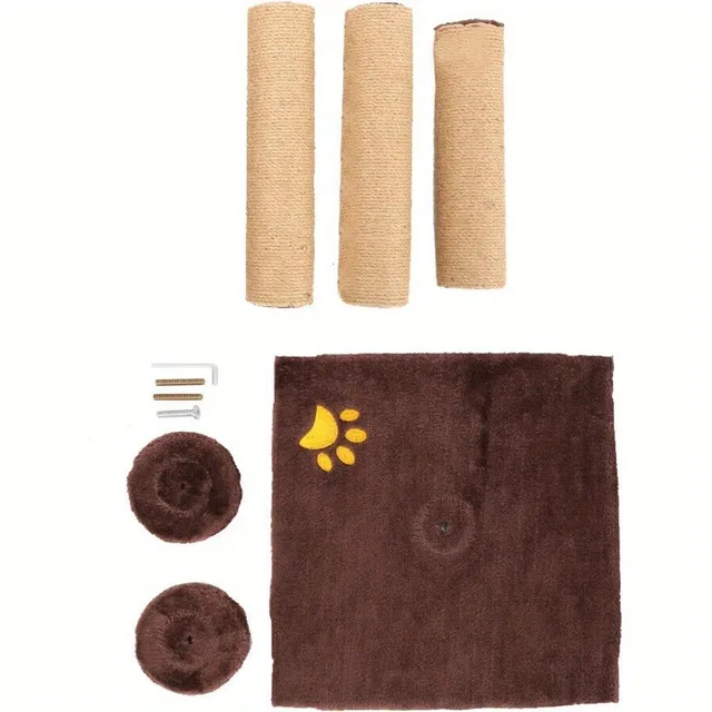 Cat Scratching Post 89cm Vertical Cat Tree Cat Pet Climbing Resting Activity Tower Stable and Sturdy with Soft Plush Carpet Cove - Image 5