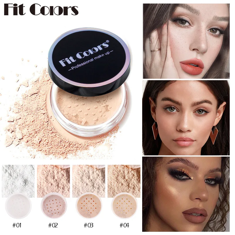 Setting Powder Fit Colors Concealer Smoothing Waterproof Sweat Resistant Oil Resistant Makeup Powder