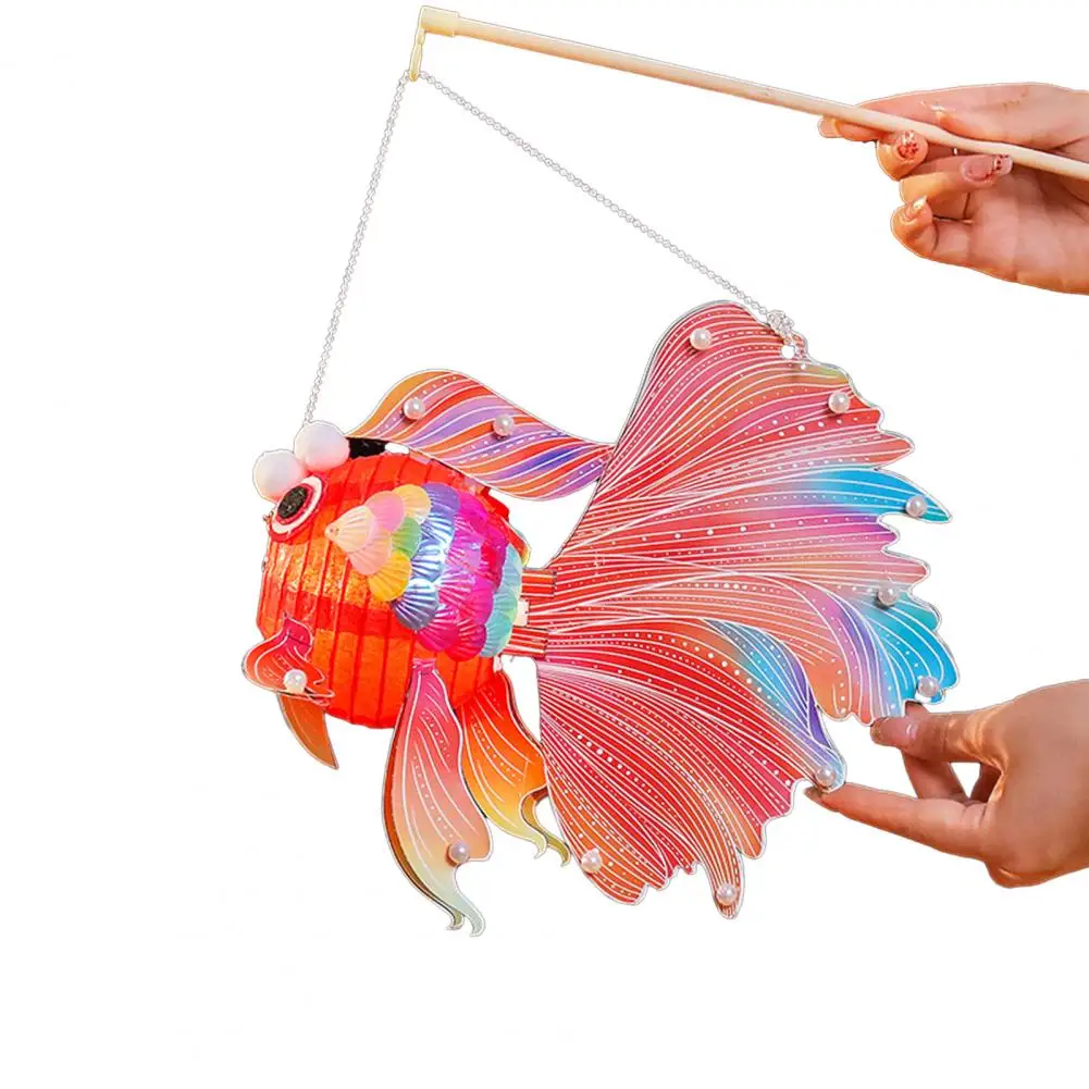 

Chinese Lantern Craft Handmade Ancient Style Lanterns Goldfish Diy Kit for Kids Mid-autumn Spring Festival Material Package