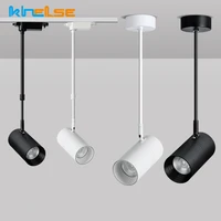 12W/20W/30W Long Rod Track Light Telescopic Long Arm Rotatable Ceiling COB Spotlight Clothing Store Home Rail Chandelier 1