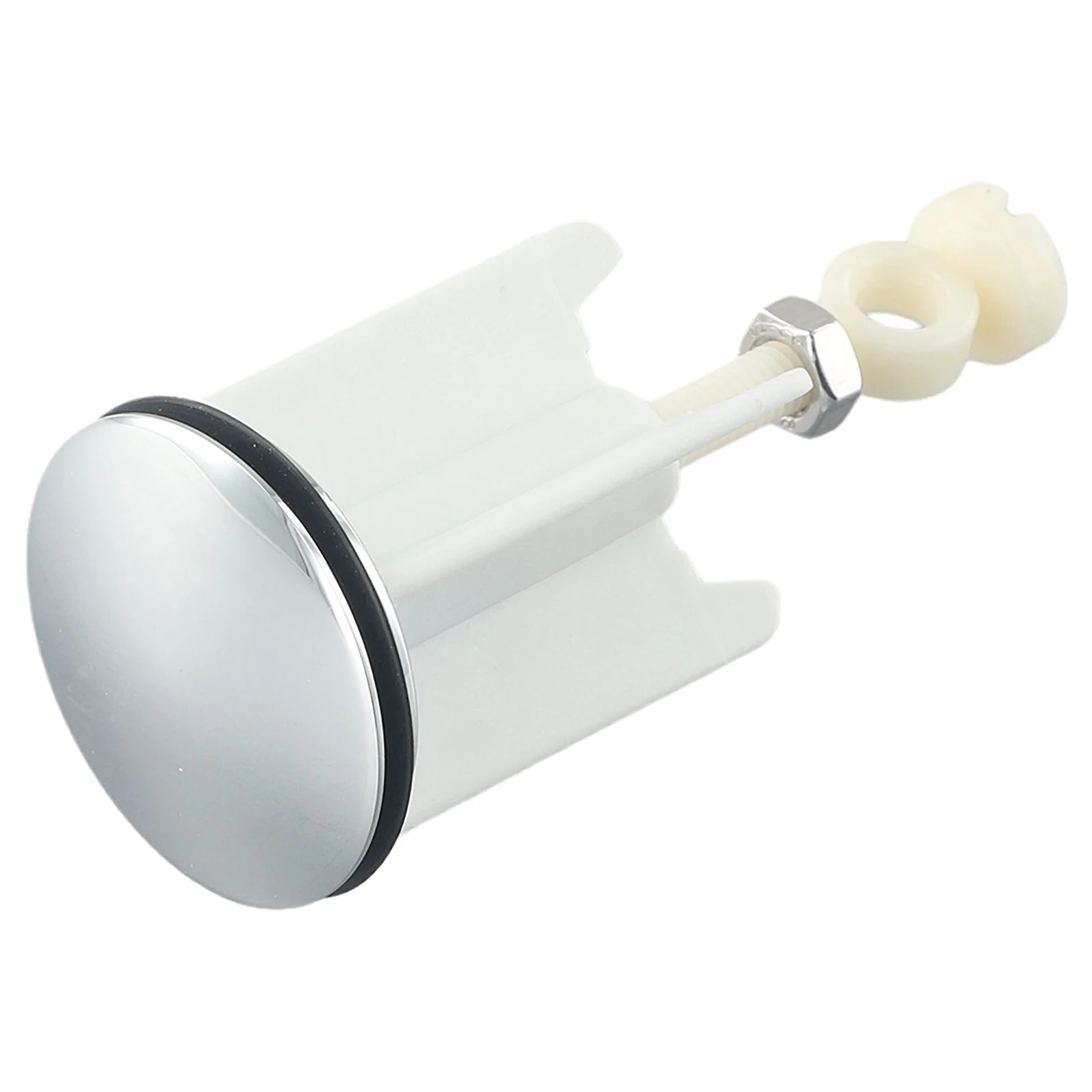 

High Quality Brand New Wash Basin Plug Sink Plug White Fittings Pop-Up Plug Portable Practical Spare Parts Stopper
