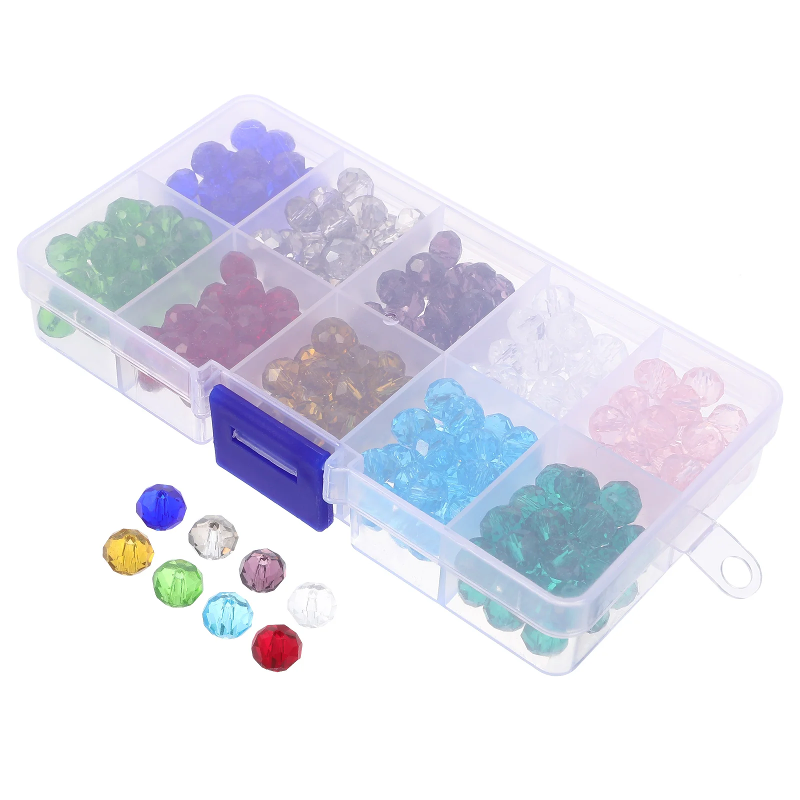 

1 Box of DIY Glass Beads Loose Beads Bracelet Making Spacer Beads Bracelet Beads