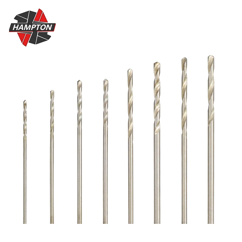 HAMPTON Twist Drill Bit Set 8pcs 0.8-1.5mm HSS Mini Drill for Wood Metal Hole Drilling Cutter Gun Drill Bit