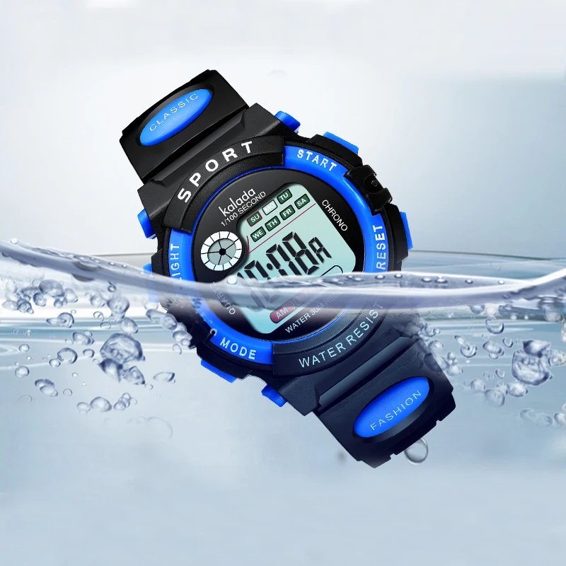 Children Watch Sport Kids Watches Silicone Strap Waterproof LED Digital Watch For Kid Children Student Girl Boy Wristwatch Clock 4