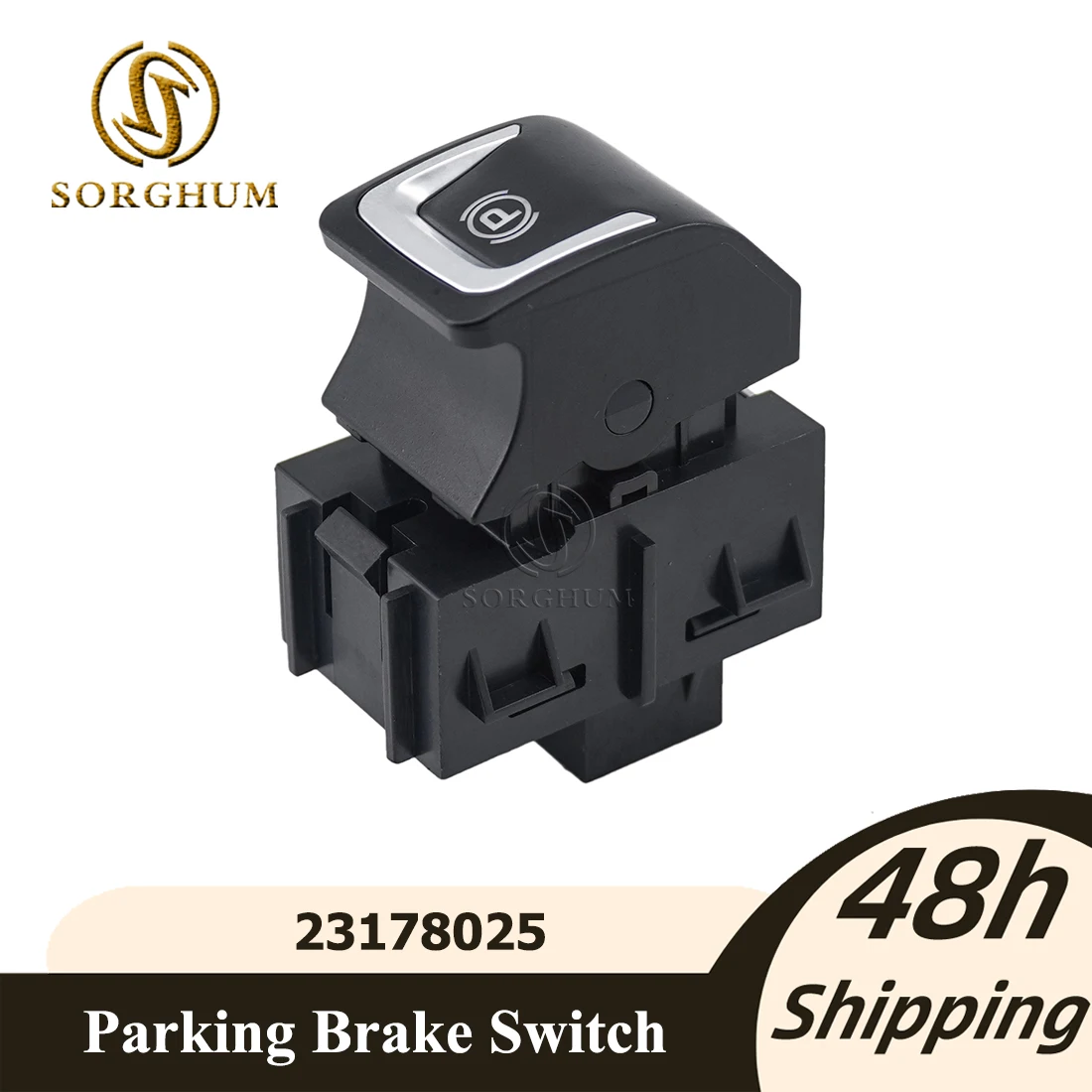 Sorghum For Chevrolet Equinox 17-22 Buick Envision Chrome Electrical Parking Hand Brake Control Switch Handbrake Button 23178025
