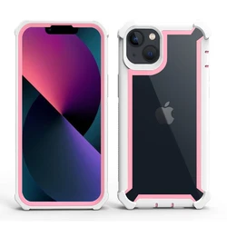 Clear Hybrid Rugged Anti - Shock Phone Case with Doom Armor Protection - SE 2020 Or SE 2022 (Pink Phone Case)