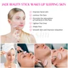 New Electric Vibrating Jade Roller Massager For Slimming Face Lifting Rose Quartz 3D Roller Stone Facial Skin Care Beauty Tool 4