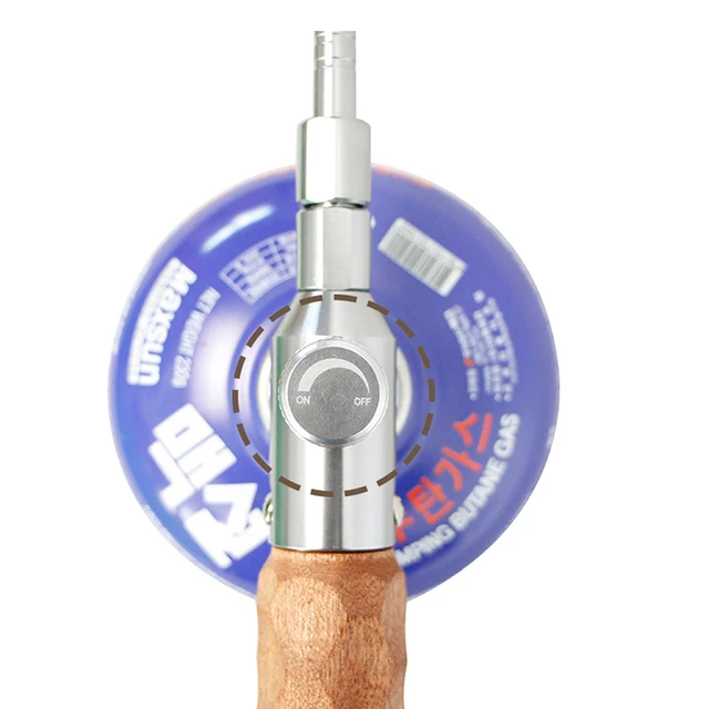 Égők Gázok Fáklya Fa Fogantyú Állítható Barbecue Lángpisztoly Meghosszabbított Goromba Fogaskerék, Forgatható Kézi Kiegészítők - Image 5