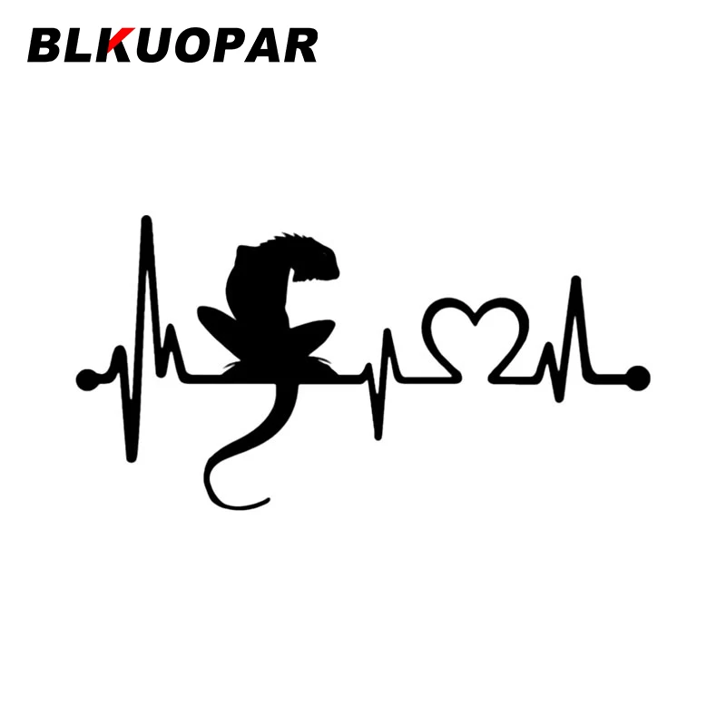 

BLKUOPAR маленькая ящерица, сердцебиение, Фотографическая наклейка, устойчивый к царапинам бампер, доска для серфинга, Стайлинг автомобиля
