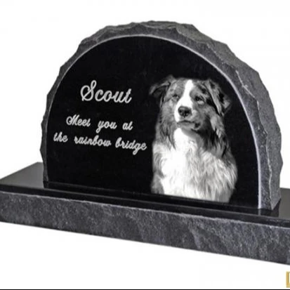 

Faith Stone's Cat Dog Headstone Pet Granite Monuments