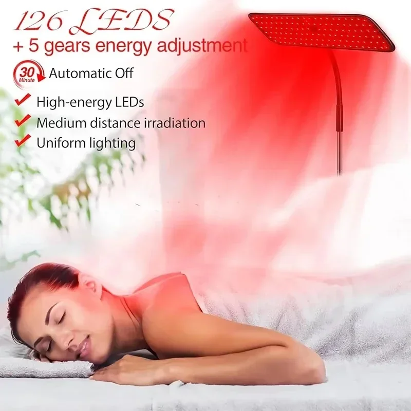 126Pcs LED Red Light Healthcare Lamp For Full Body Face Near Infrared Light sauna for Joint Muscle Relieve Beauty Health Gadget