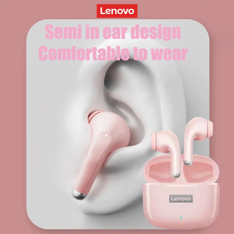 New Lenovo LP40 Pro Bluetooth V5.3 Earphones Punchy Bass Sound Headset Full Comatiblbe With Android IOS Lightweight Headphones 2