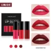 Mini 12 Colors Liquid Lip Gloss Waterproof Non-stick 24 Hours Long Lasting Velvet Matte Lipstick Lip Gloss Cosmetic Makeup Care