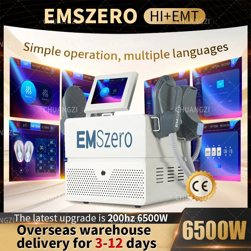 

2024 Emszero 6500w Portable NEO Professional Electromagnetic Stimulation Fitness Equipment Nova Rf Muscle EMS Hiemt