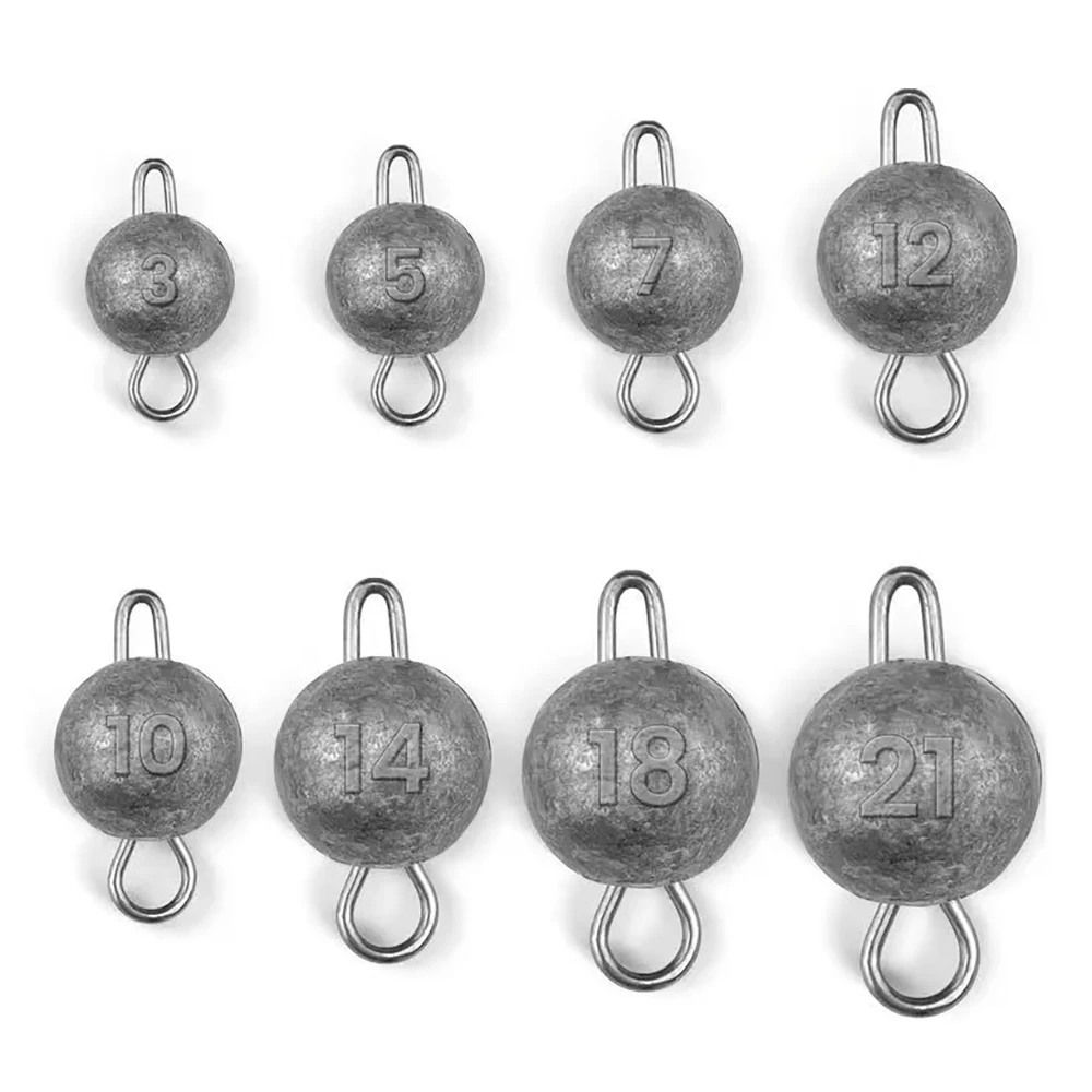 10/20Pcs Fishing Counterweight Lead Sinker Crank Hook Lead Block 3G-21G Fishing Hook Connector Soft Bait Weighting Tool
