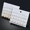 Pearl Earrings Set For Women Jewelry On Ear Ball Stud Earrings kit Bijouteria brincos Bijoux 12 Pair Beige White Pearl Earring 1