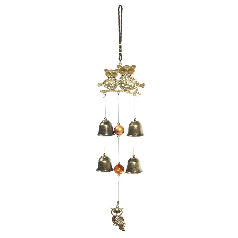 1pc Owl Wind Chime Metal for Porch Patio Garden Outdoor Garden Ornament Owl Wind Chime Crafts