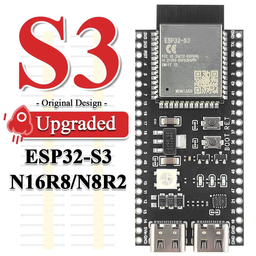 ESP32-S3 開発ボード 2.4G Wifi モジュール Arduino ESP IDF ESP32-S3 N8R2 N16R8 ...