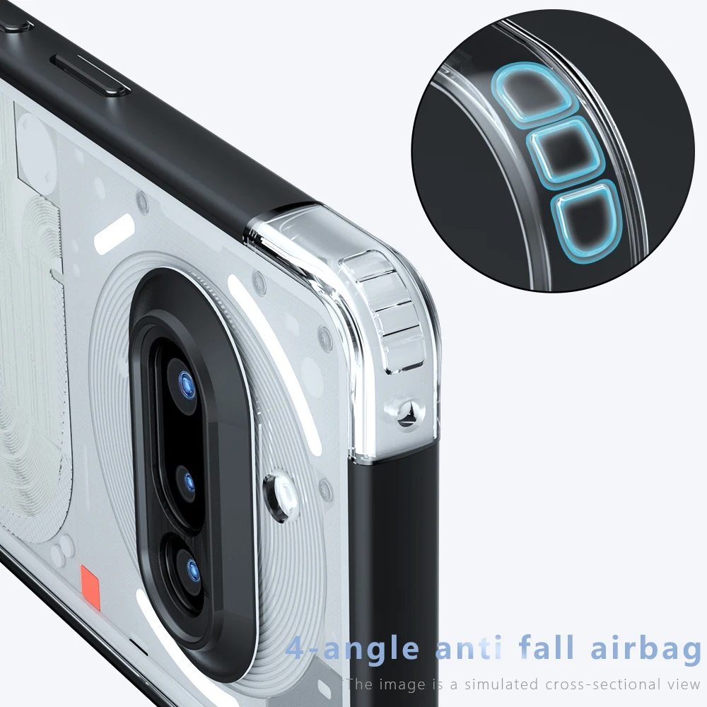 Coque De Protection Anti-choc Pour Nothing Phone (2) - Transparente, TPU, Neuve