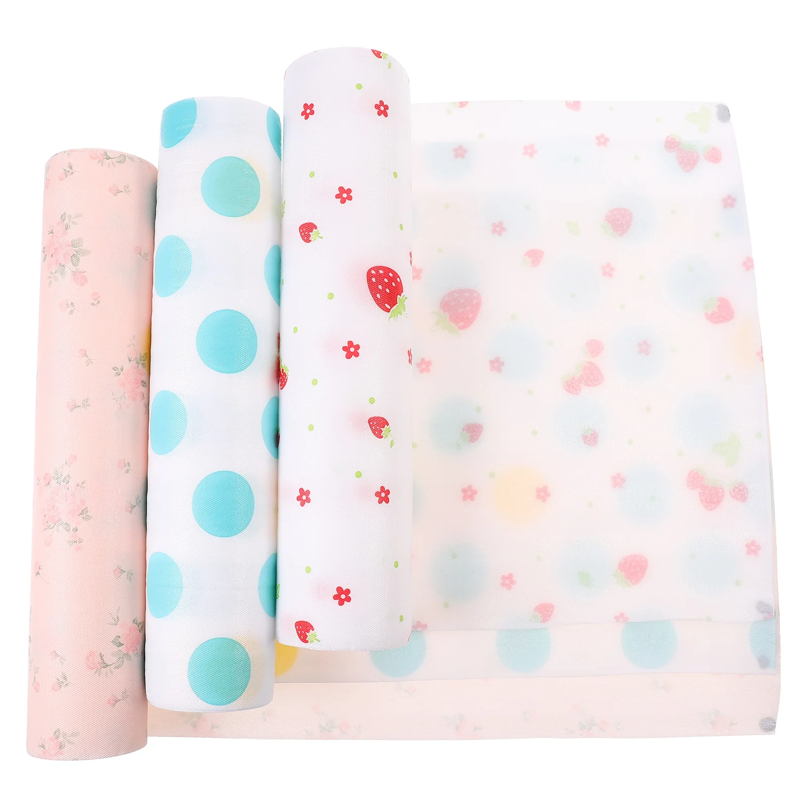 

3 Rolls DIY Cupboard Mats Shoe Mats Placemats Moisture-proof Drawer Mats