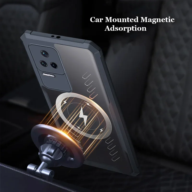 Per Xiaomi Redmi K70 K70E K60 K50 K40S Pro Plus Gaming Ultra Wireless Charging Grafene Dissipazione del calore Custodia Trasparente Guscio_voghion.com