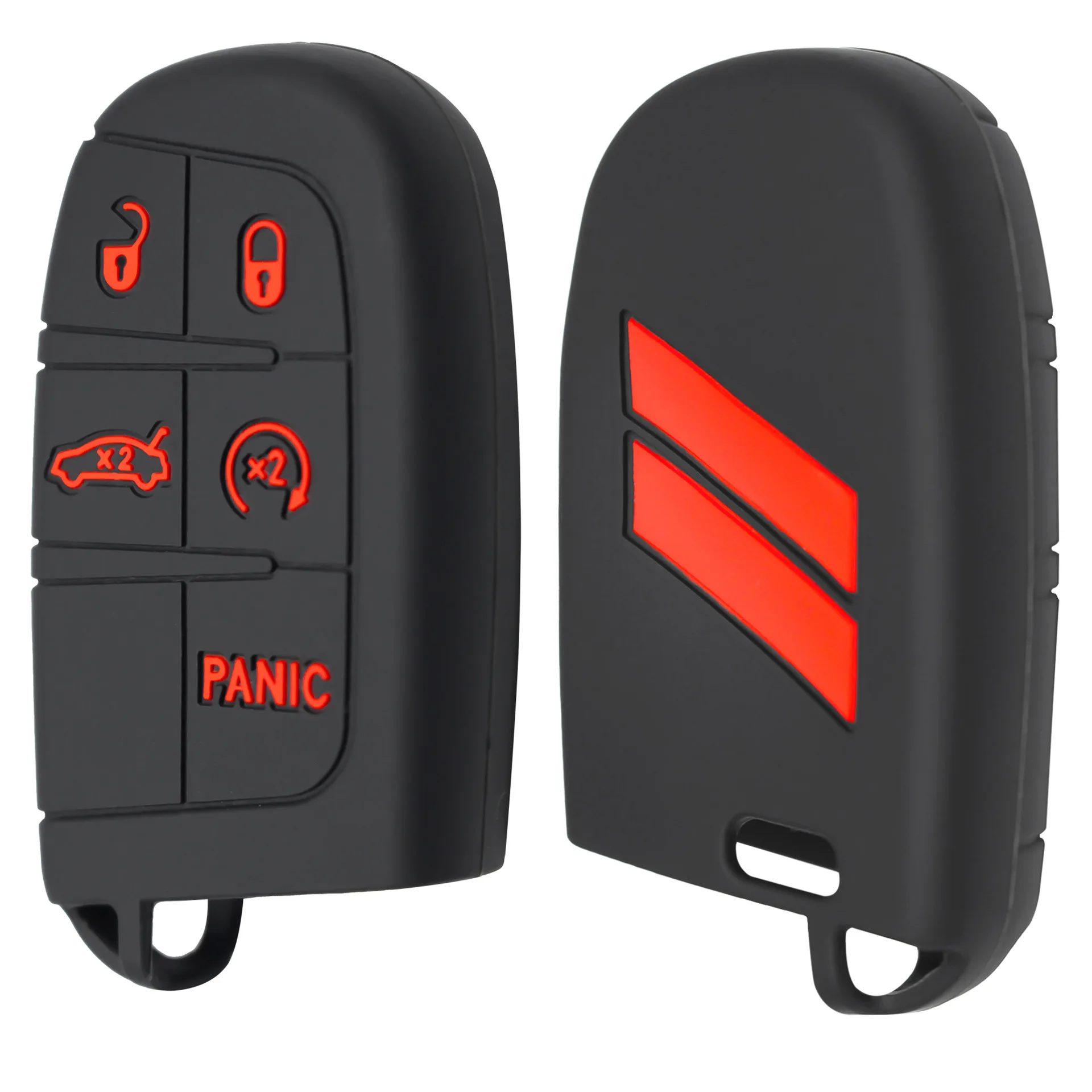 Silikon-Smartkey-Hülle Passend für Jeep Grand Cherokee WK2 2014-2021 Cherokee KL 2014-2023 Dodge Dart 2013-2016 Durango 2014-2026