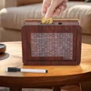 Reusable Wooden Piggy Bank for 10000 Euro Cash Coin Case Durable Money Saving Box with Clear Savings Target Money Container 6