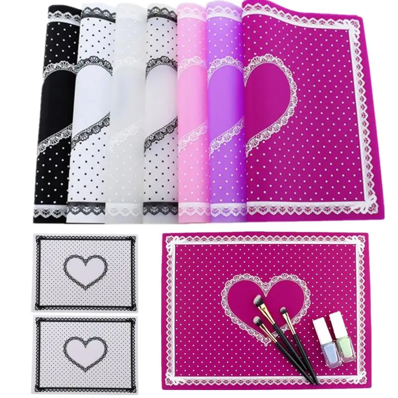 Nail Silicone Pillow with Lace Cushion Pillow Hand Holder Salon Nail Art Desk Mat Hand Cushion Photo Background Tool nail art table mat nail art hand pillow nail arm rest nail hand rest nail art tool
