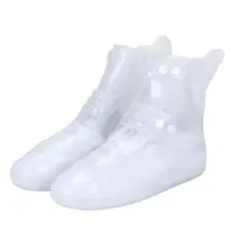 

Protective Waterproof Thick Overshoes Anti-Slip Buttons Rain Boot Cover High-Top Overshoes