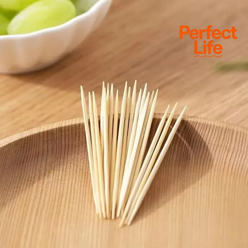 Disposable Double Headed Toothpicks 1000PCS Natural Bamboo Floss Home Kitchen Restaurant Hotel Portable Teeth Cleaning Tool