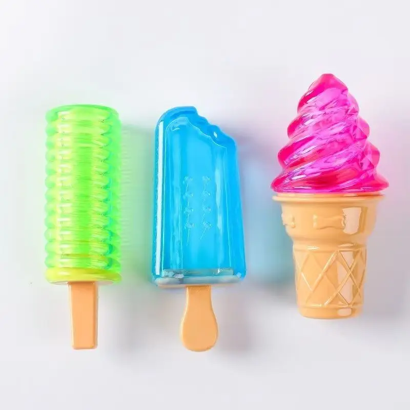 Pet dog summer flushing cooling frozen toy TPR rubber chew bite resistant reusable toy ice cream pet supplies 5