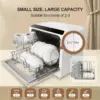 with water tank, dishwasher with 5 wash programs, It can also be connected 5
