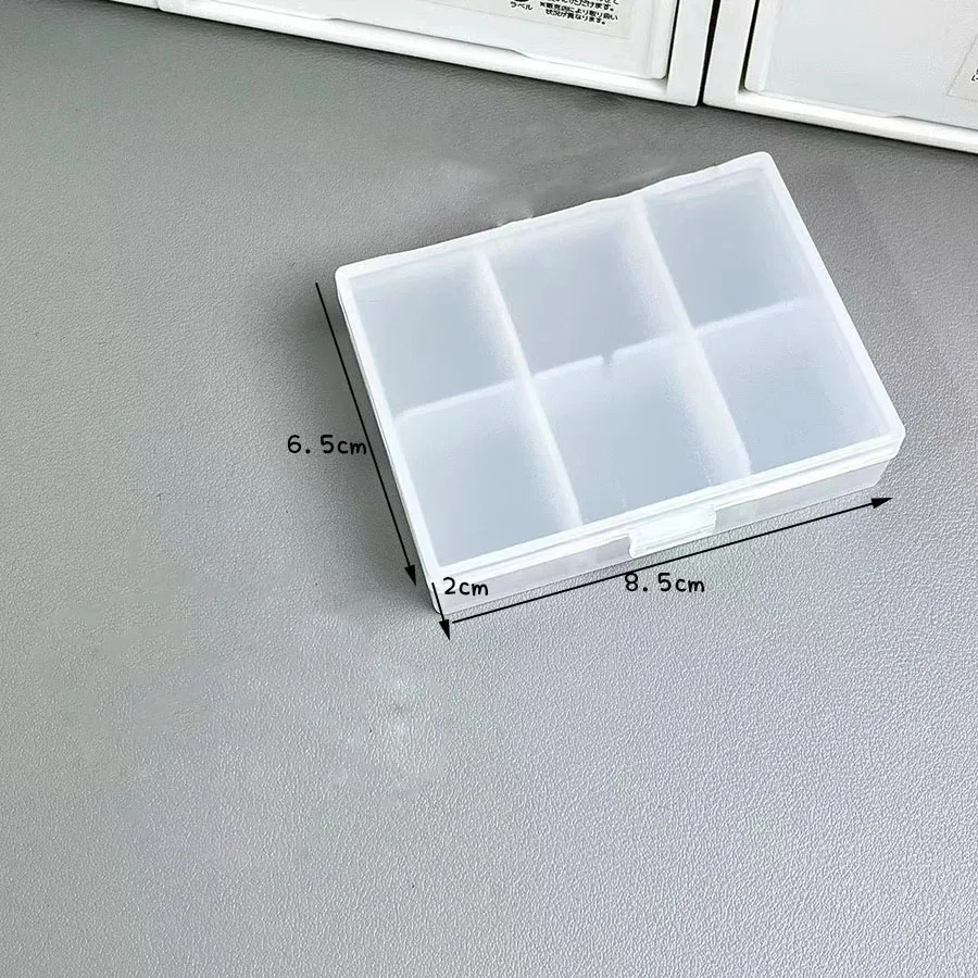 SKYSONIC 1pcs Frosted Storage Box,Transparent Stationery Organizer,Fit For Card Sleeves&Postcards,Desk Holder