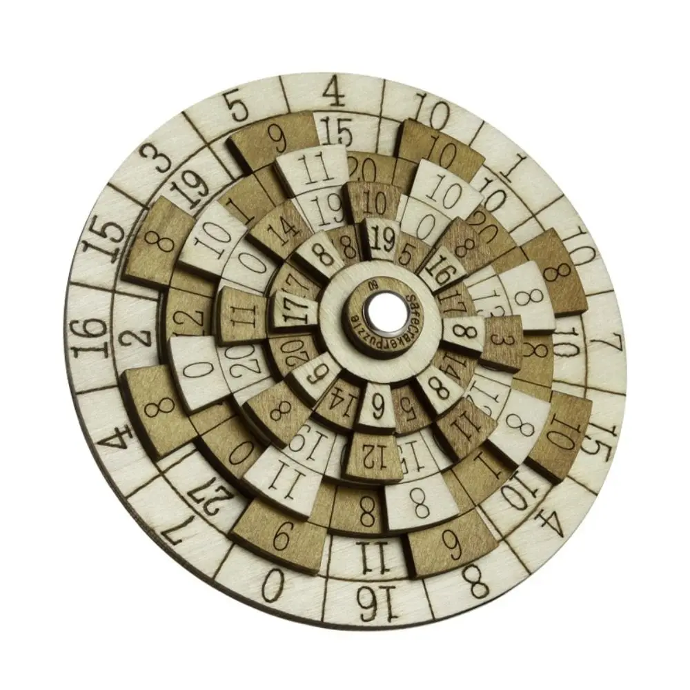 Wooden Brain Teaser IQ Puzzle with Secret Compartment