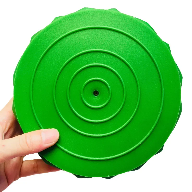 Yoga ball 16cm Yoga ball PVC inflatable massage point half fit ball balance trainer stabilizer GYM Pilates fitness pineapple massage