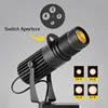 RGB Stage Zoom LED Track Lights Adjustable Focus Logo Projector Ceiling Spotlights Picture Gallery Theater Rail Lighting Fixture 3