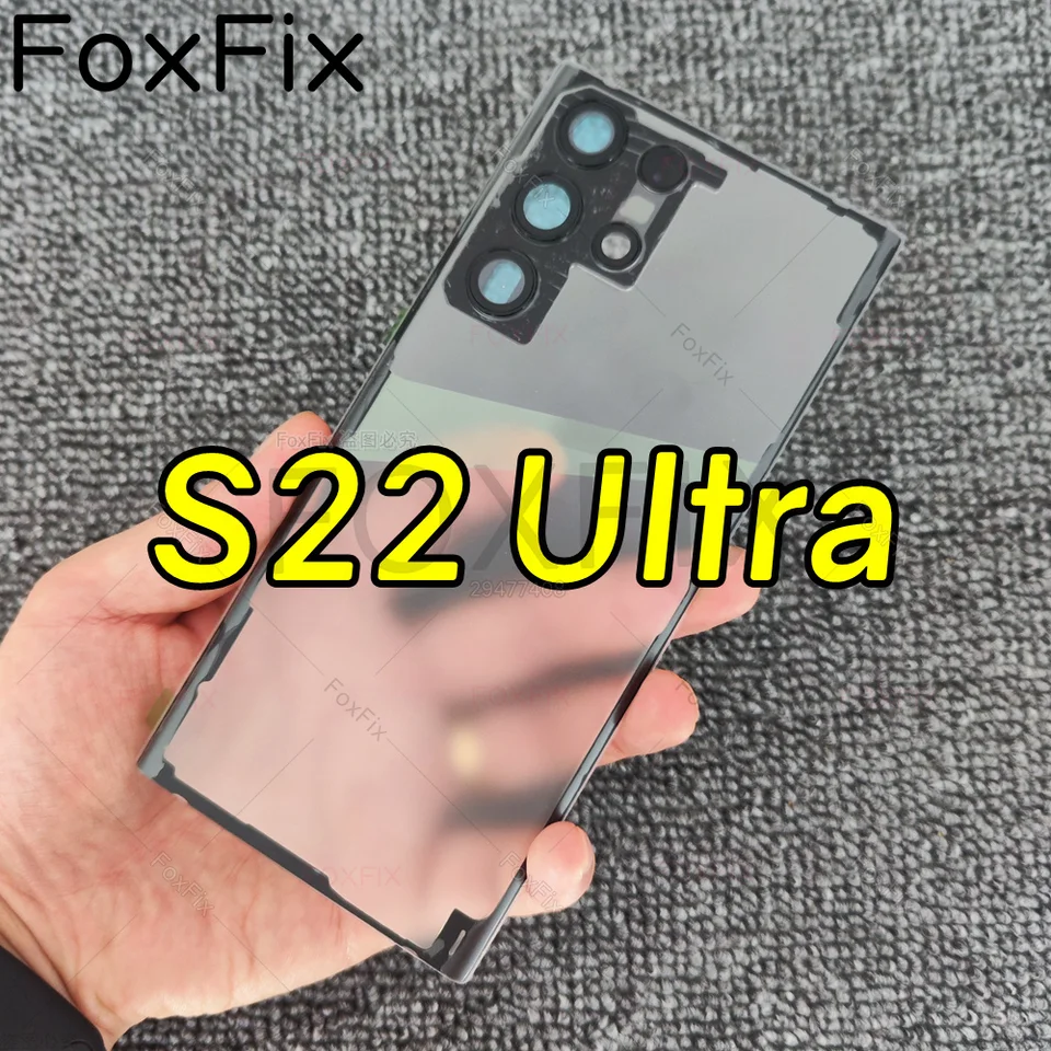 Glass Battery Back Cover for SAMSUNG GALAXY S22 Ultra 5G Rear