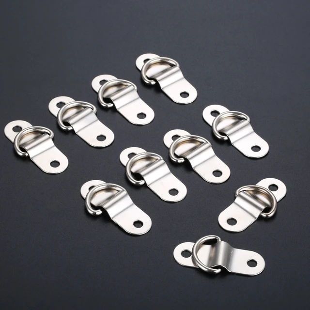 10pcs Boat Trailers D Ring Durable Tie Down Hook Rope Cleat Load Anchor  Metal Flat Seamless D Ring D Button Half Round Buckle - Hooks - AliExpress