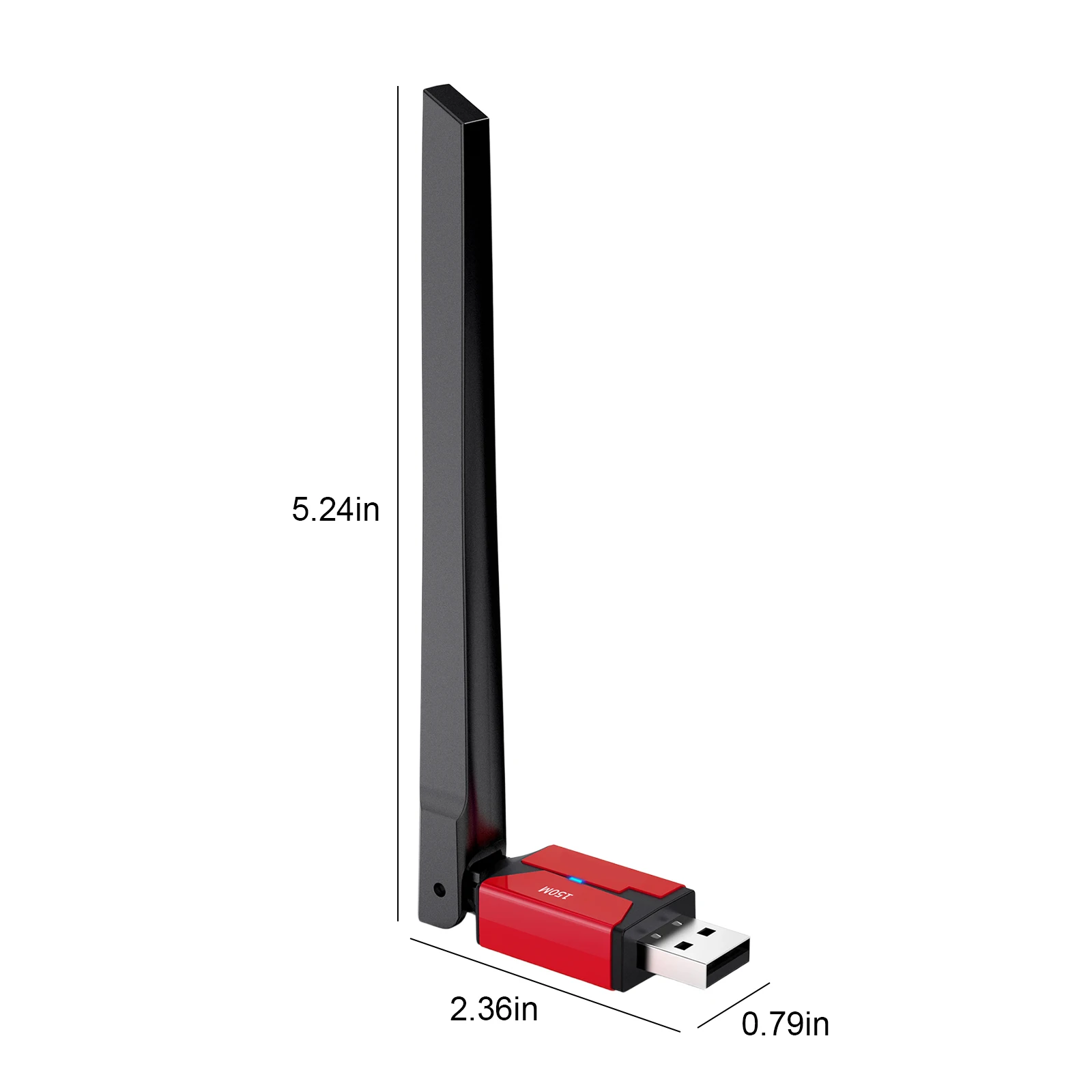 USB BT6.0 무선 동글 수신기 150M 장거리 무선 어댑터 드라이버 프리 송신기 안테나 PC 마우스 키보드용