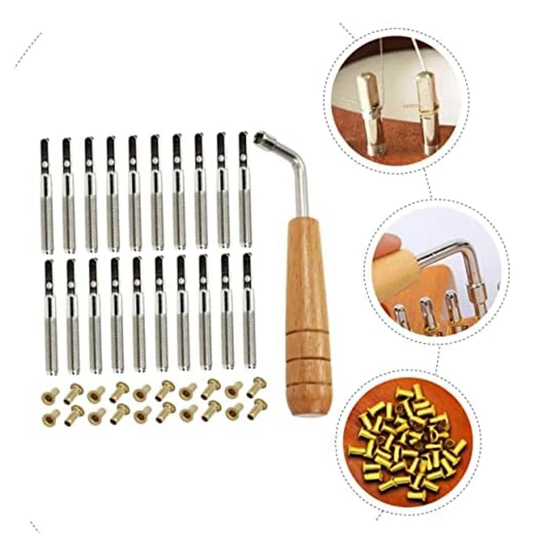 

1 Set Lyre Peg Combination Wrenches Lyre Tuning Peg Lyre Tuning Pin,Lyre Harp Tuning,For Lyre Fix Replacement