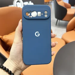 Liquid Silicone Shockproof Plain Case - Soft Protective Cover for Pixel 10Pro (Sea Blue)