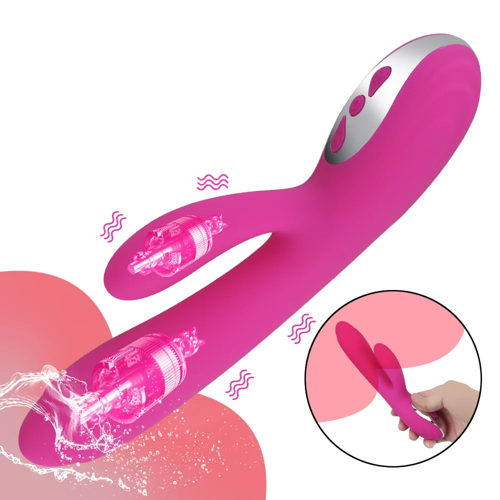 Dildo Heating Rabbit Vibrator l Massager G Spot Female Masturbation Sex Toy for Women Clitoris Stimu Femae Citoris_voghion.com