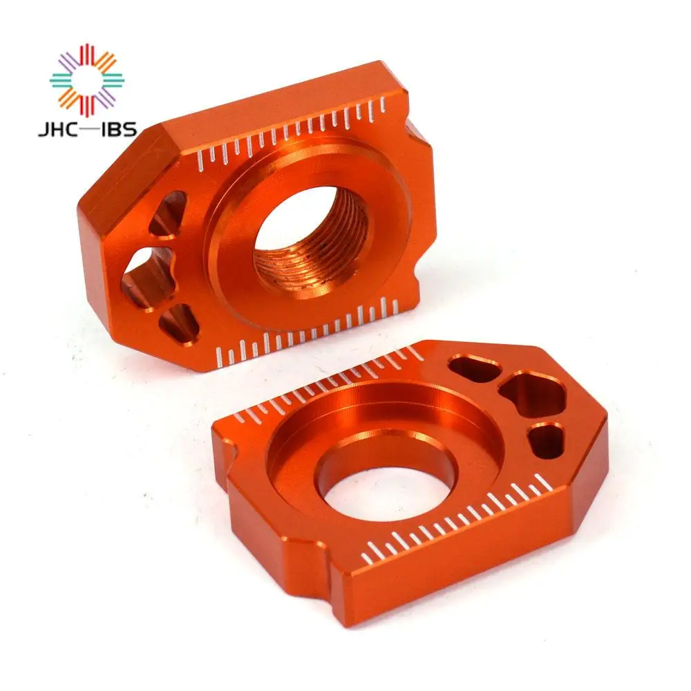 Motorcycle Accessory CNC Rear Chain Adjuster Axle Blocks KTM 85 125 150 200 250 300 350 450 525 530 EXC EXCF XCW SXF XC XCF motorcycle chain adjuster