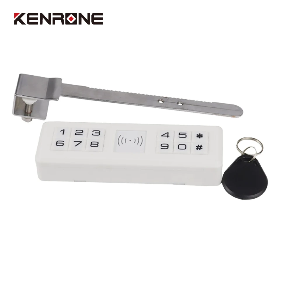 

KENRONE Keyless Digital RFID Card Reader Password Combination Sliding Glass Display Cabinet Lock