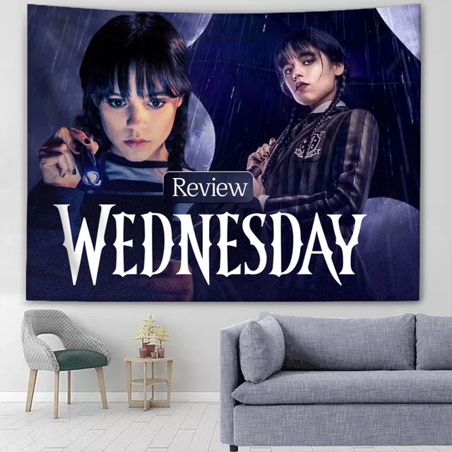 Toile de fond de la série télévisée mercredi Addams pour enfants, fond de  photographie d'anniversaire, affiche en vinyle polyester, accessoires de  photomaton, 7 options - AliExpress