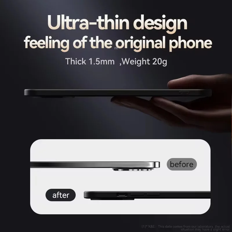 Leather Magnetic Phone Case with Back Cover